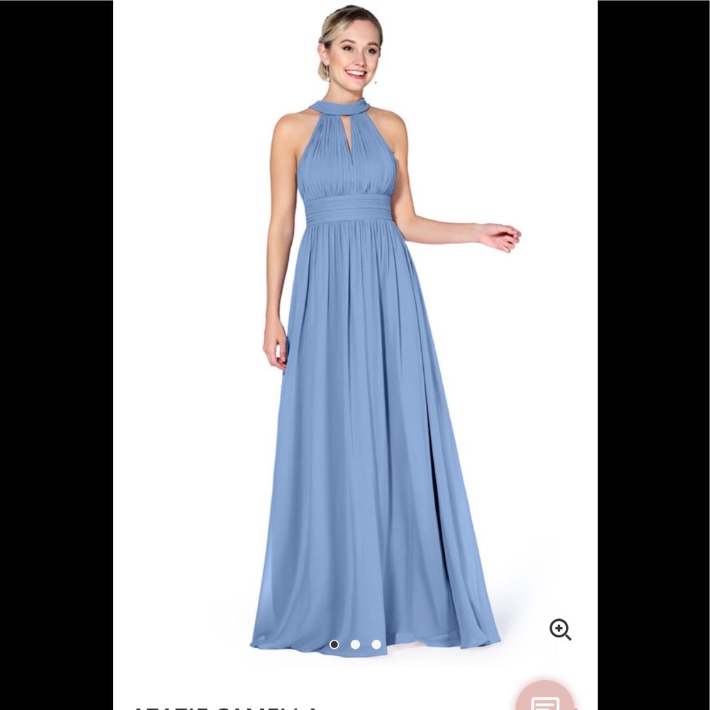 💫🔥Party/Prom/Azazie Steel Blue Gown💫🔥